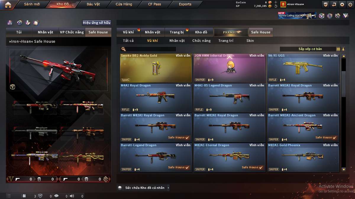 shop acc cf uy tin gia re